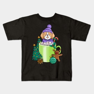 Cute and Lovely Animals with Christmas Vibes Kids T-Shirt